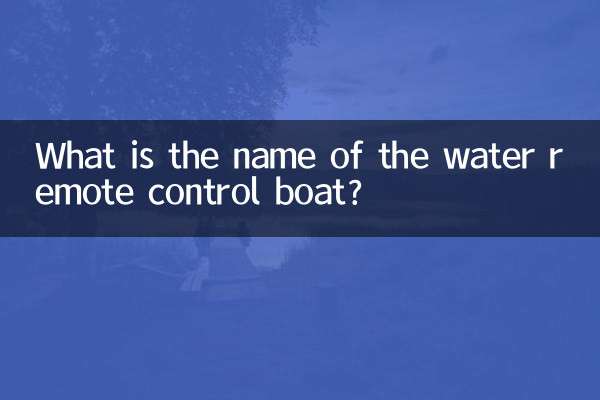 水上遥控船叫什么
