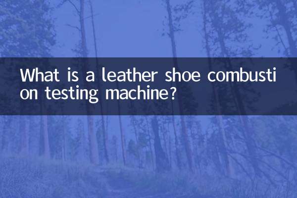 皮鞋燃燒試驗機是什麼
