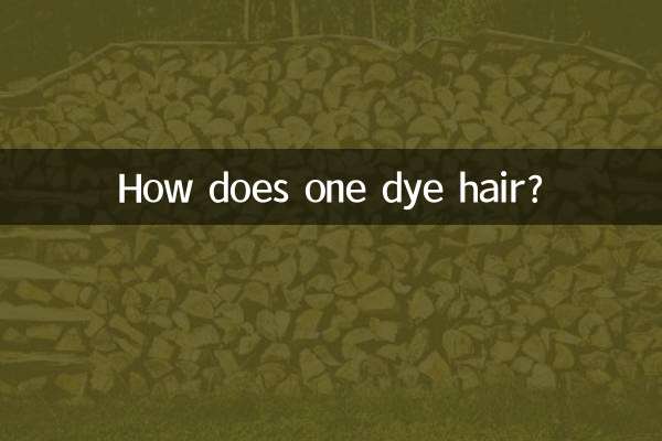 머리 염색은 어떻게 하나요?