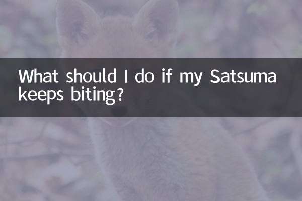 Cosa devo fare se il mio Satsuma continua a mordere?