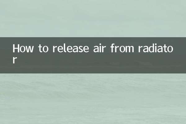 Como liberar o ar do radiador