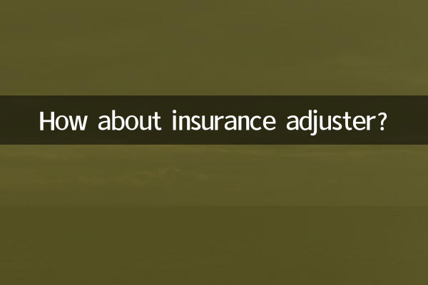 보험사정사는 어떻습니까?