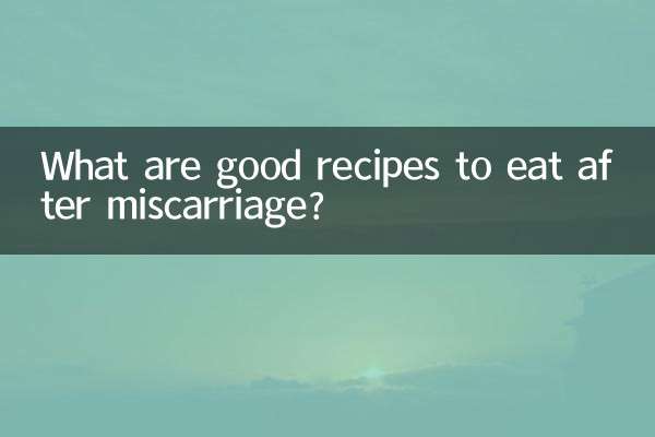 Какие хорошие рецепты можно есть после выкидыша?