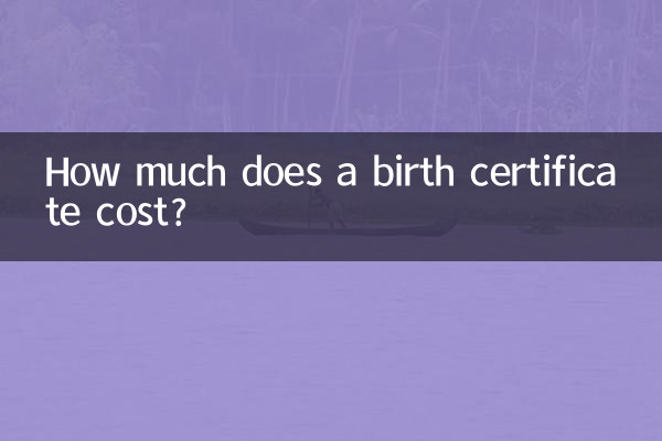 Combien coûte un acte de naissance ?