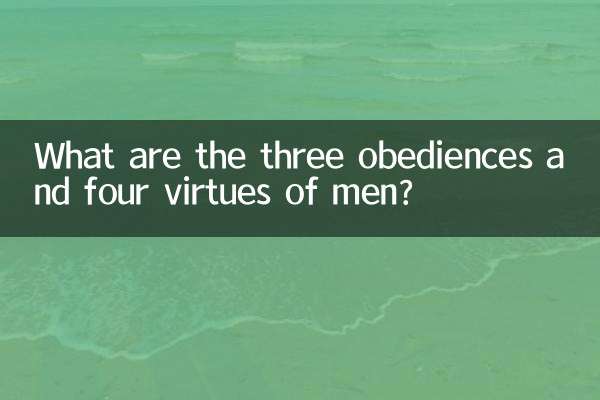 What are the three obediences and four virtues of men?