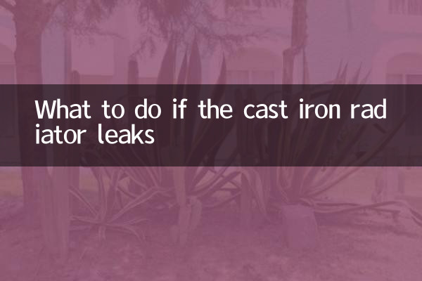 What to do if the cast iron radiator leaks