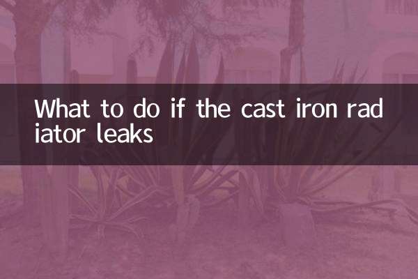 What to do if the cast iron radiator leaks