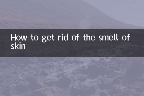 Come eliminare l'odore della pelle