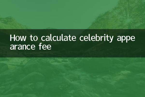 Cómo calcular la tarifa por aparición de celebridades