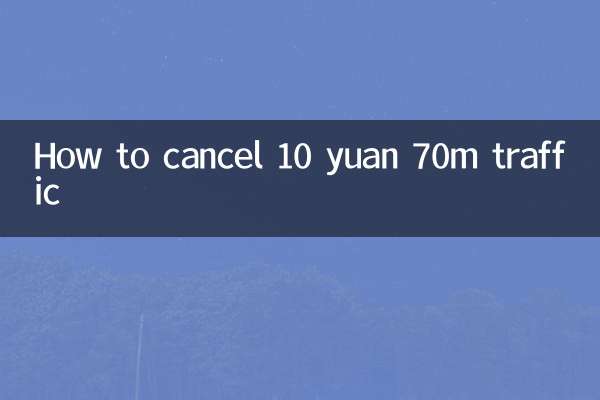 Comment annuler 10 yuans pour 70 millions de trafic