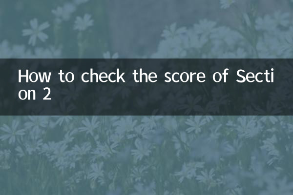 Come verificare il punteggio della Sezione 2