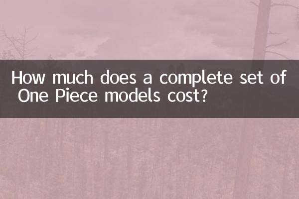 Quanto custa um conjunto completo de modelos One Piece?