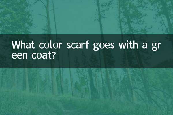 Welche Schalfarbe passt zu einem grünen Mantel?