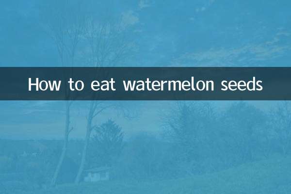 Cómo comer semillas de sandía