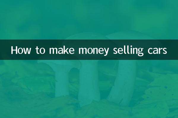 卖车怎么赚钱