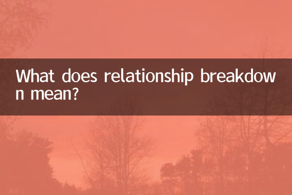 感情破裂是什麼意思
