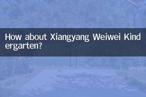 Wie wäre es mit dem Xiangyang Weiwei Kindergarten?