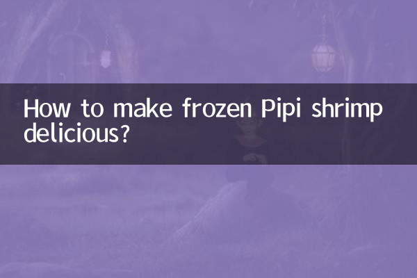 Wie macht man gefrorene Pipi-Garnelen köstlich?
