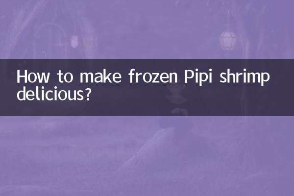 Wie macht man gefrorene Pipi-Garnelen köstlich?