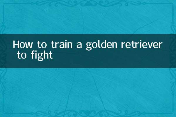 যুদ্ধ করার জন্য একটি গোল্ডেন রিট্রিভারকে কীভাবে প্রশিক্ষণ দেওয়া যায়