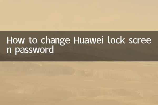 Come cambiare la password della schermata di blocco Huawei