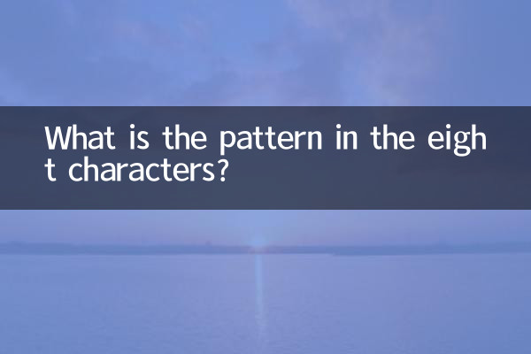 Qual è lo schema degli otto caratteri?