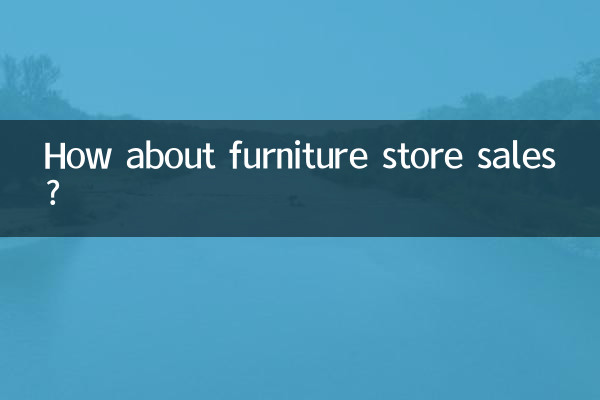How about furniture store sales?