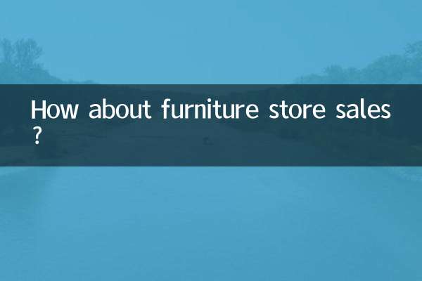How about furniture store sales?