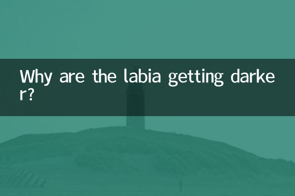 Why are the labia getting darker?