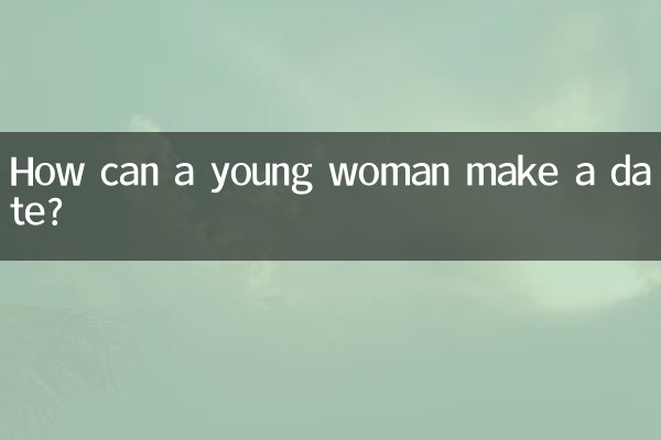 How can a young woman make a date?