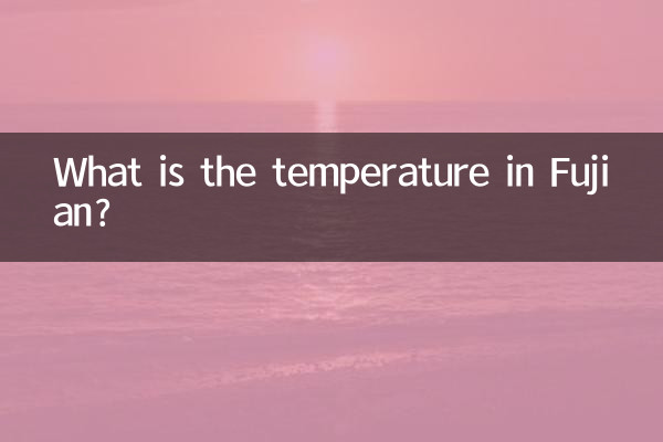 फ़ुज़ियान में तापमान क्या है?