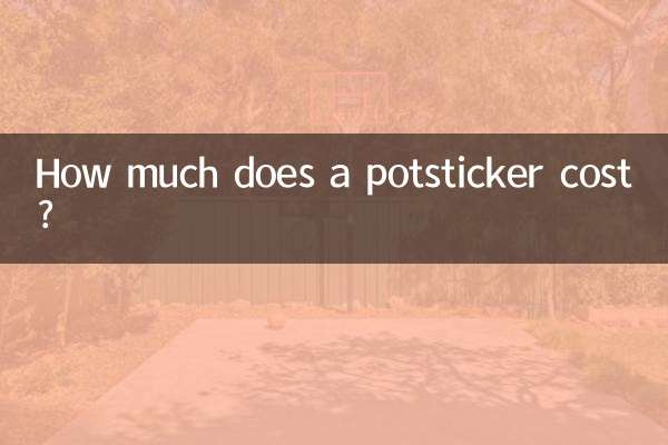 ¿Cuánto cuesta un potsticker?