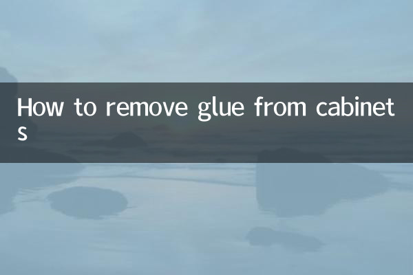 How to remove glue from cabinets