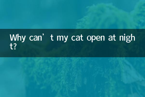 Почему моя кошка не может открыть дверь ночью?
