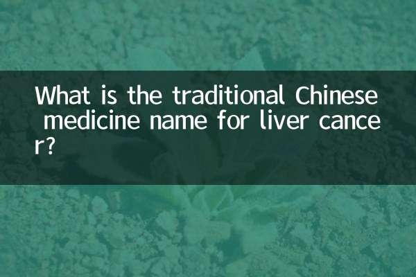 肝癌的中醫叫什麼