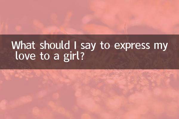 ماذا يجب أن أقول للتعبير عن حبي للفتاة؟