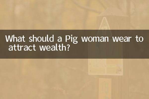 Was sollte eine Schweinefrau tragen, um Reichtum anzuziehen?