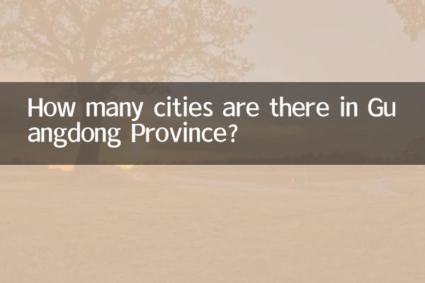 ¿Cuántas ciudades hay en la provincia de Guangdong?