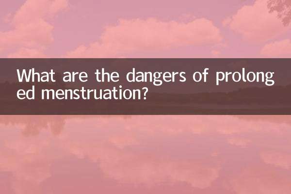 What are the dangers of prolonged menstruation?