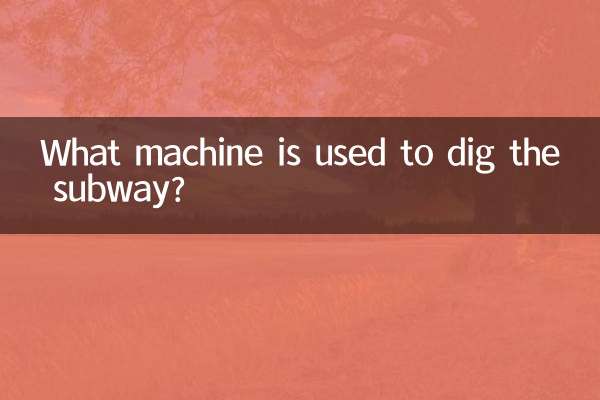 Mit welcher Maschine wird die U-Bahn gegraben?