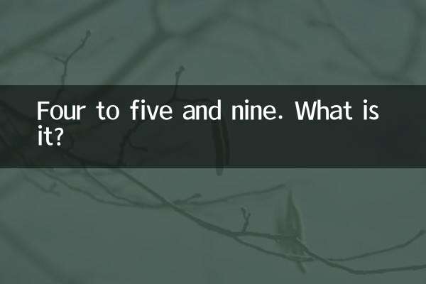 Dalle quattro alle cinque e alle nove. Che cos'è?