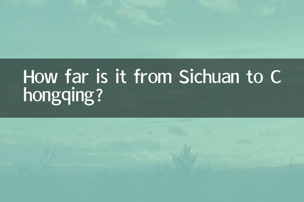 ¿A cuánta distancia está Sichuan de Chongqing?