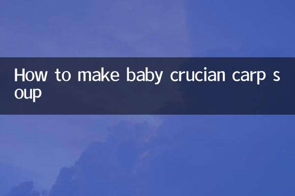 Come preparare la zuppa di carassio baby