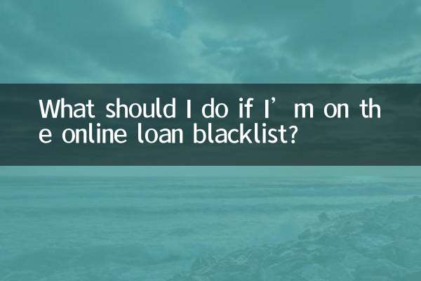 আমি অনলাইন লোন ব্ল্যাকলিস্টে থাকলে আমার কী করা উচিত?