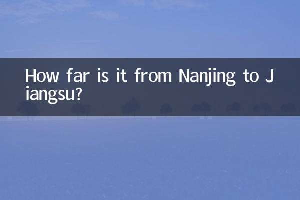 Wie weit ist es von Nanjing nach Jiangsu?