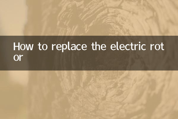 How to replace the electric rotor