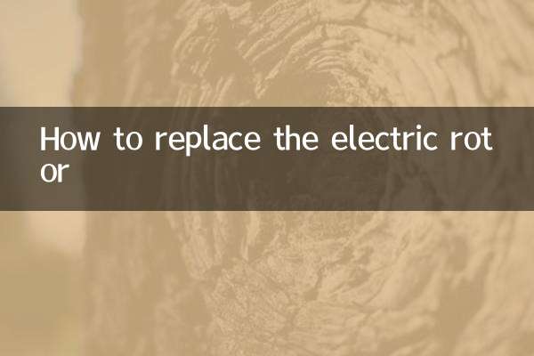 How to replace the electric rotor
