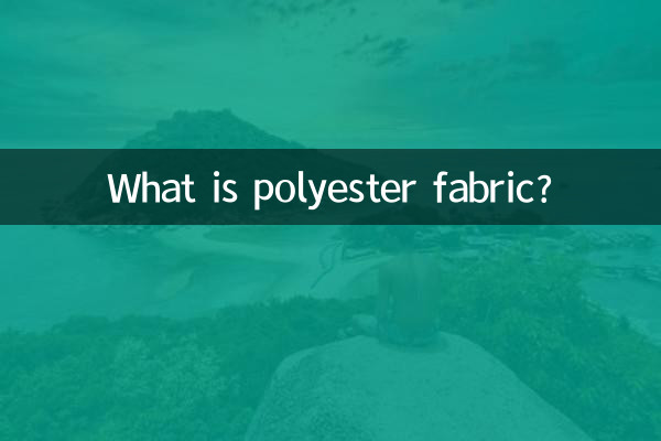 ¿Qué es el tejido de poliéster?