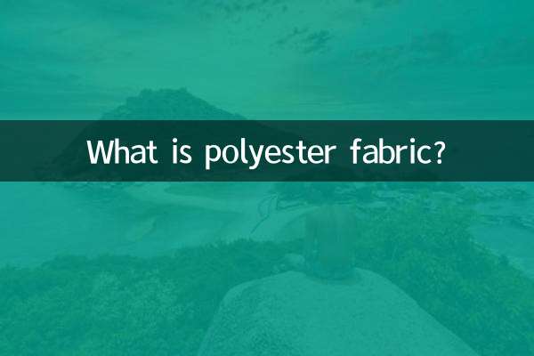 ¿Qué es el tejido de poliéster?
