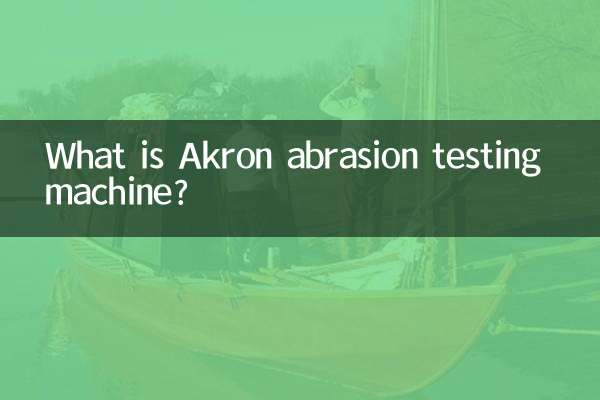 What is Akron abrasion testing machine?